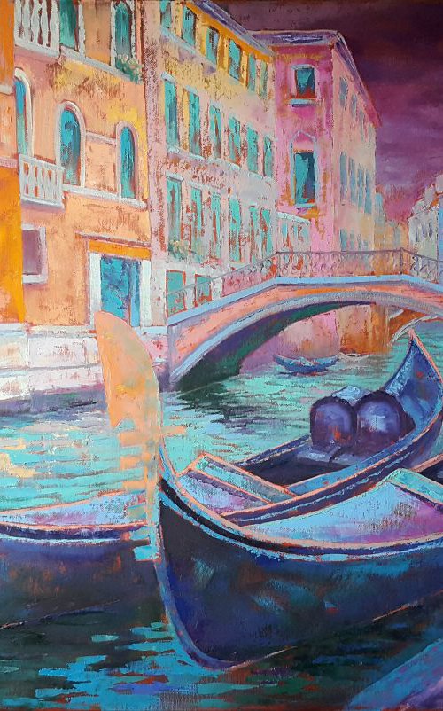 Evening Venice by Mary Voloshyna