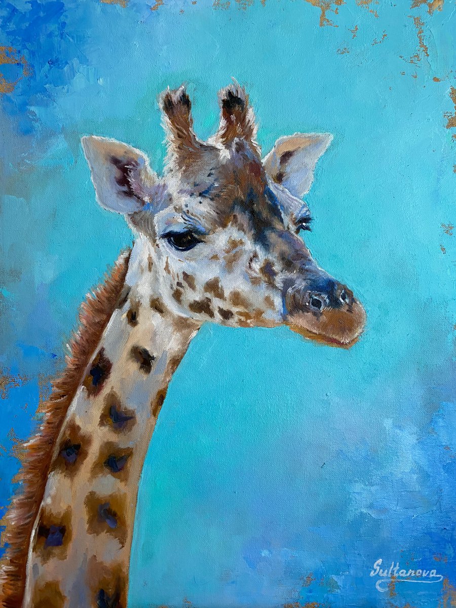 Pretty giraffe by Elvira Sultanova