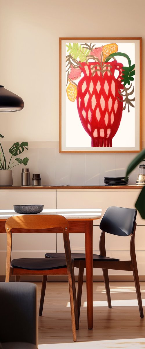 Spanish Red Vase by Marisa Añón
