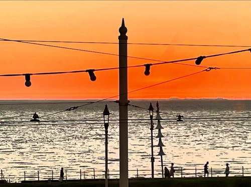 Blackpool at Sunset by Penny Burton