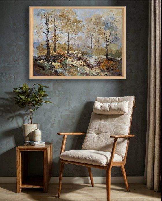 Autumn Light,Golden Woods.