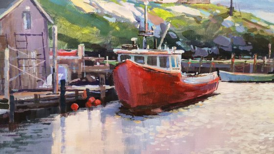 Evening at Peggy's  Cove (36x48x1.5")