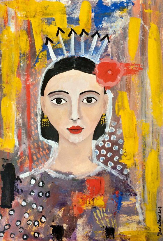 Urban queen. Woman portrait