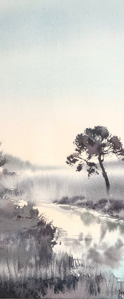 Tree by the river #3 by Eugenia Gorbacheva