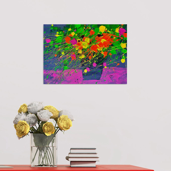 Bright Bouquet Abstract painting