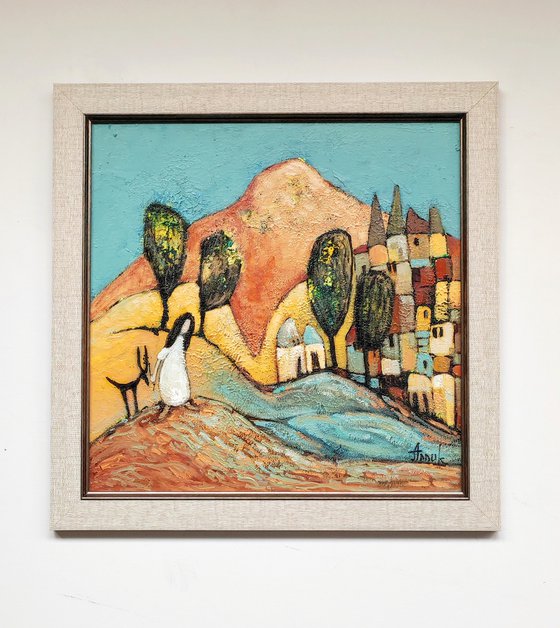 Girl in a white dress