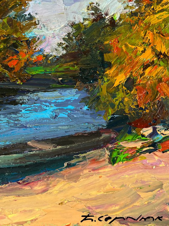A Boat on the River Bank