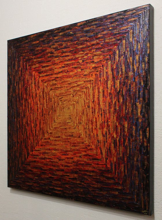 Large brasillant square gradient