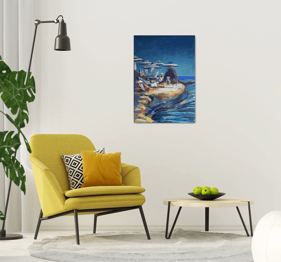 Sunlit Retreat by the Sea