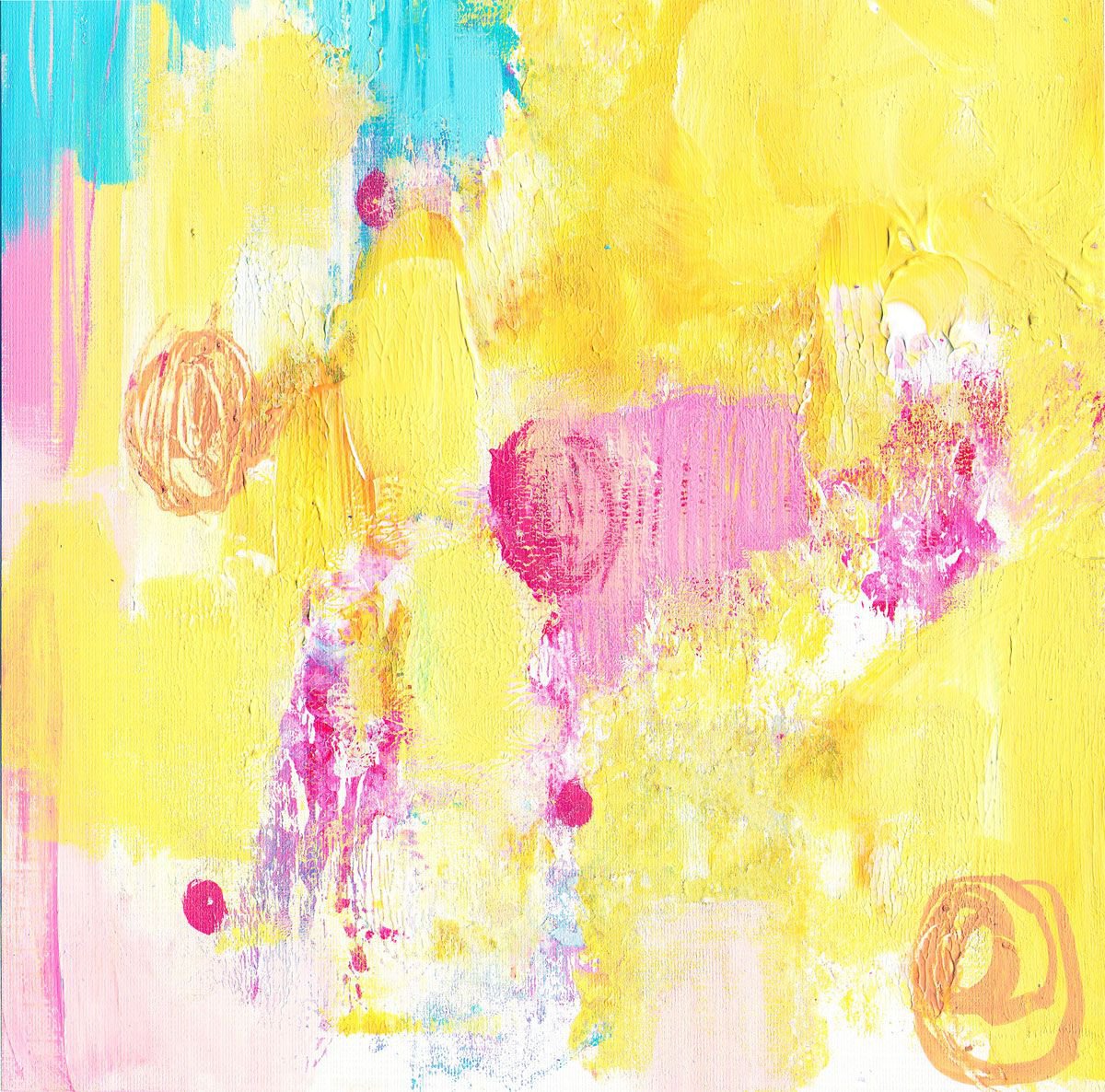 Dandelions and daydreams Acrylic painting by Carolynne Coulson Artfinder