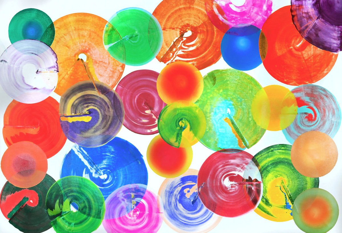  Round We Go By Sumit Mehndiratta, 58 X 40, Artwork For Sale On Artfinder