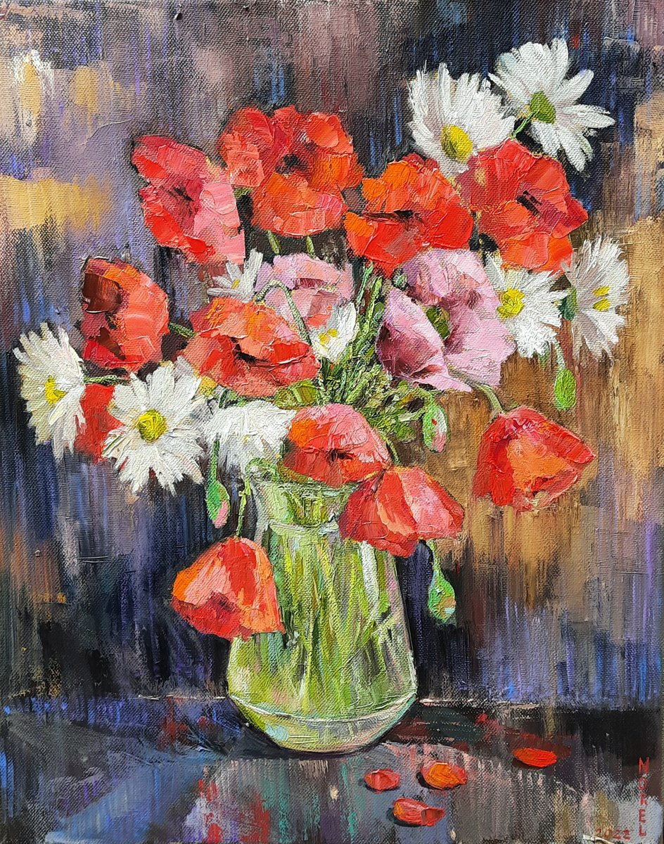 Vase with poppies by Svetlana Norel