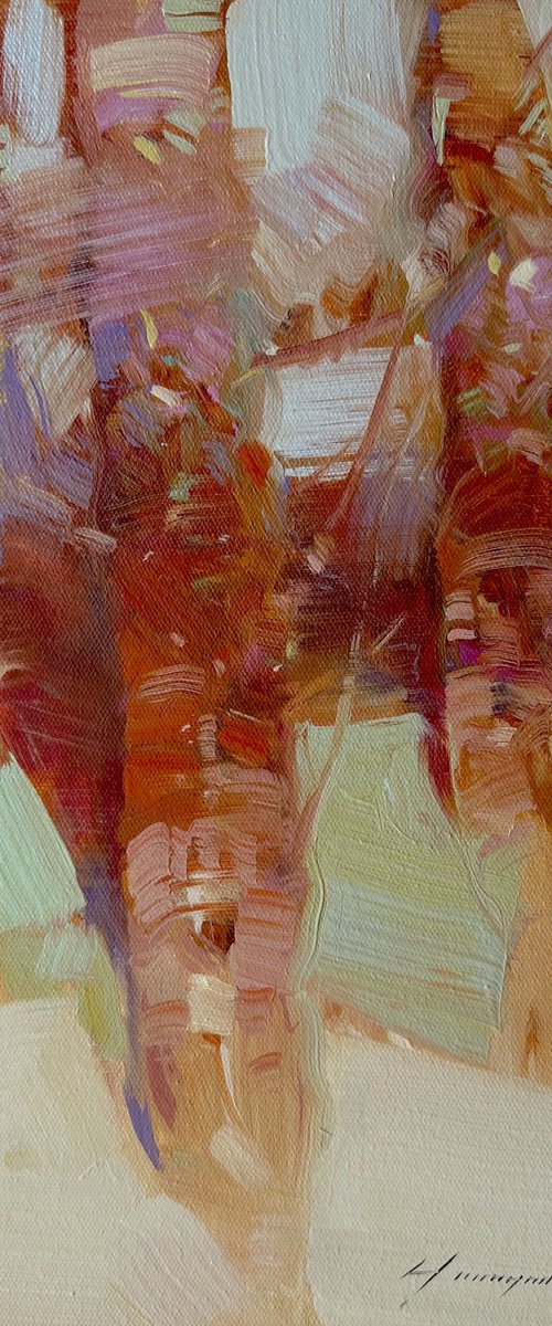 Trees, Original oil painting, Handmade artwork, One of a kind by Vahe Yeremyan