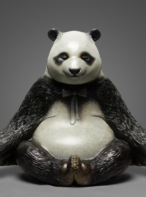 Meditation Panda by Zhao Yongchang 赵永昌