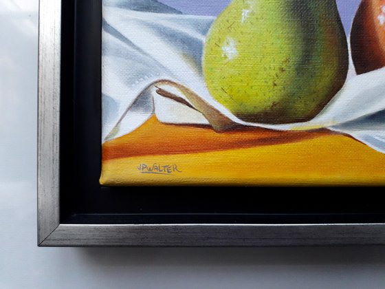 2 pears on fabric
