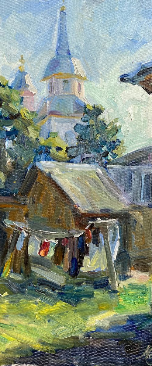 Morning back yard by Nataliia Nosyk