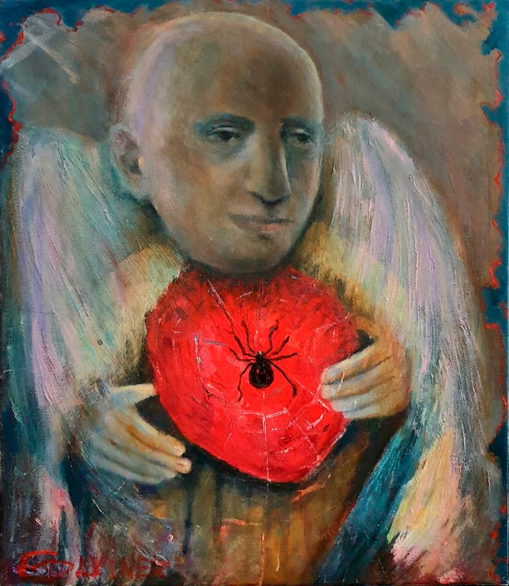 Expressive Oil Painting , Hearthsnatcher By Leo Baxiner, 20 X 24, Artwork For Sale On Artfinder