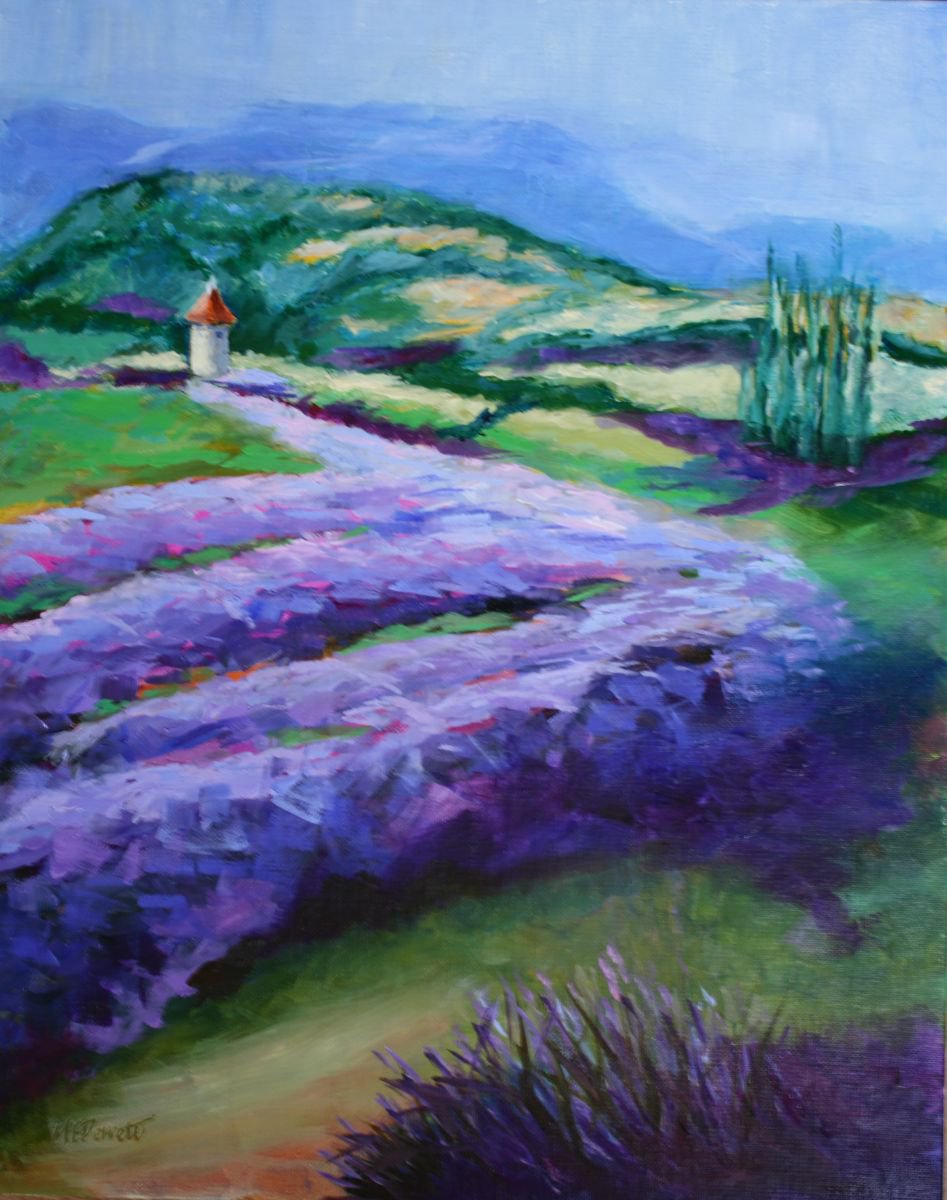 French Lavender Fields by Marion Derrett