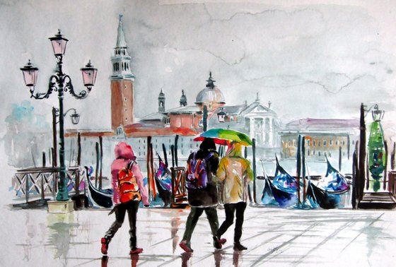 Rainy day in Venice