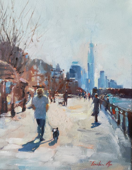 " Hudson River New York " by Olga Tsarkova