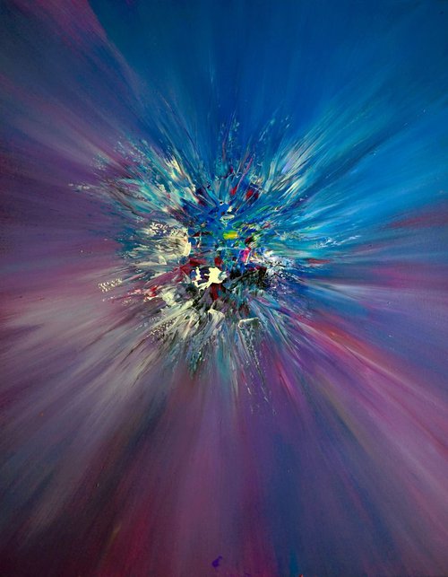Purple Blue Explosion by Richard Vloemans