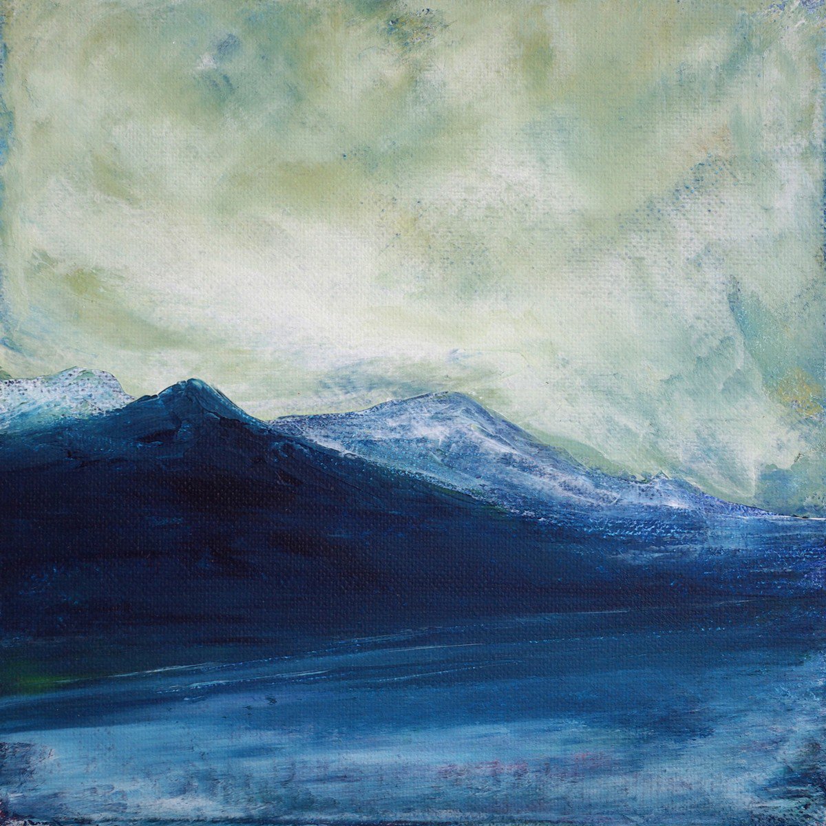 A ’mhaighdeann, Scottish winter mountain landscape snow scene by oconnart