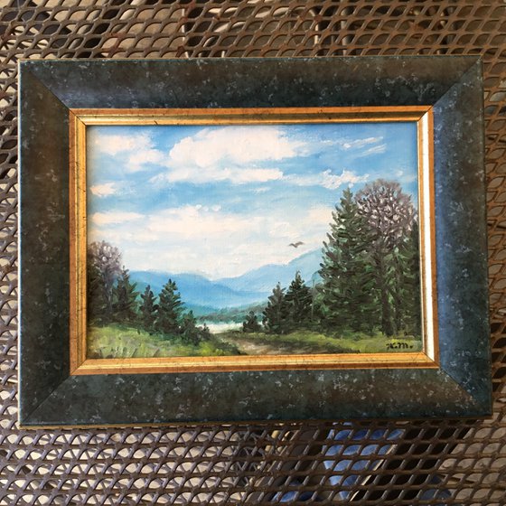 Mountain Mini # 12 by K. McDermott - 5X7 oil (SOLD)