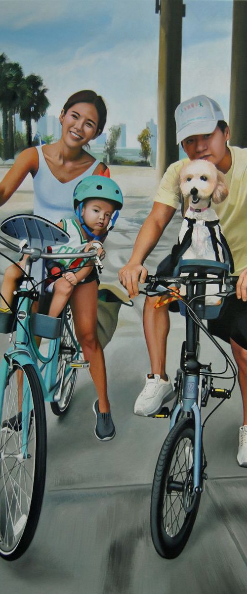 Family portrait, Portrait from photo by Valeri Tsvetkov