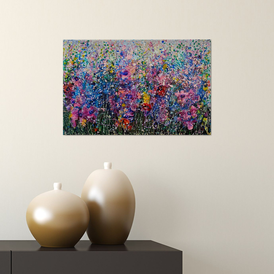 Midsummer Garden - Abstract Original Painting