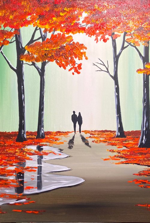 Mystical Autumn Landscape by Aisha Haider