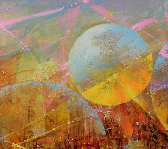 "Sphere of influence" Triptych art - 2022