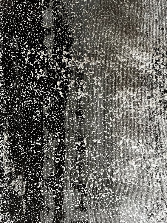 Long horizontal black abstraction. Narrow black abstract.