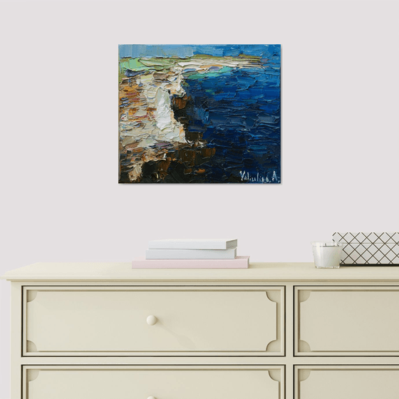 Rocky shore #5 Original oil seascape painting