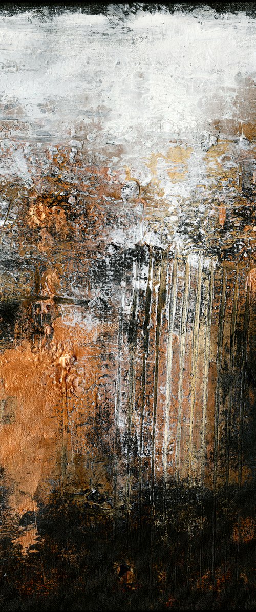 Lost In A Mystical Creation 3  - Abstract Textured Painting  by Kathy Morton Stanion by Kathy Morton Stanion