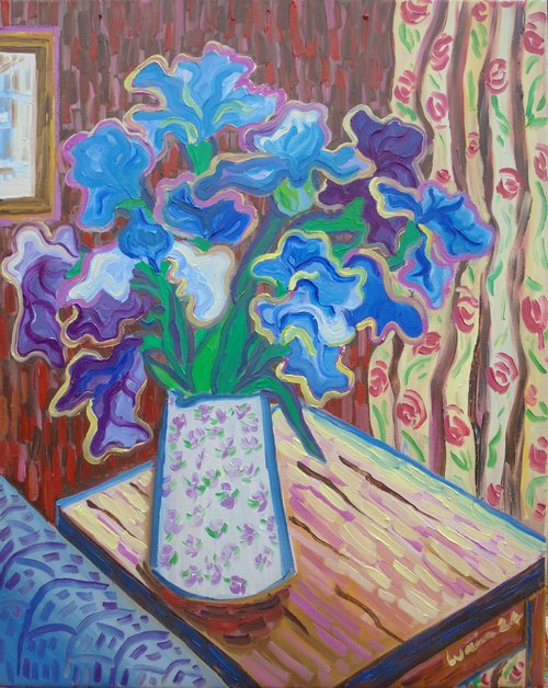 Interior with flower vase by Kirsty Wain