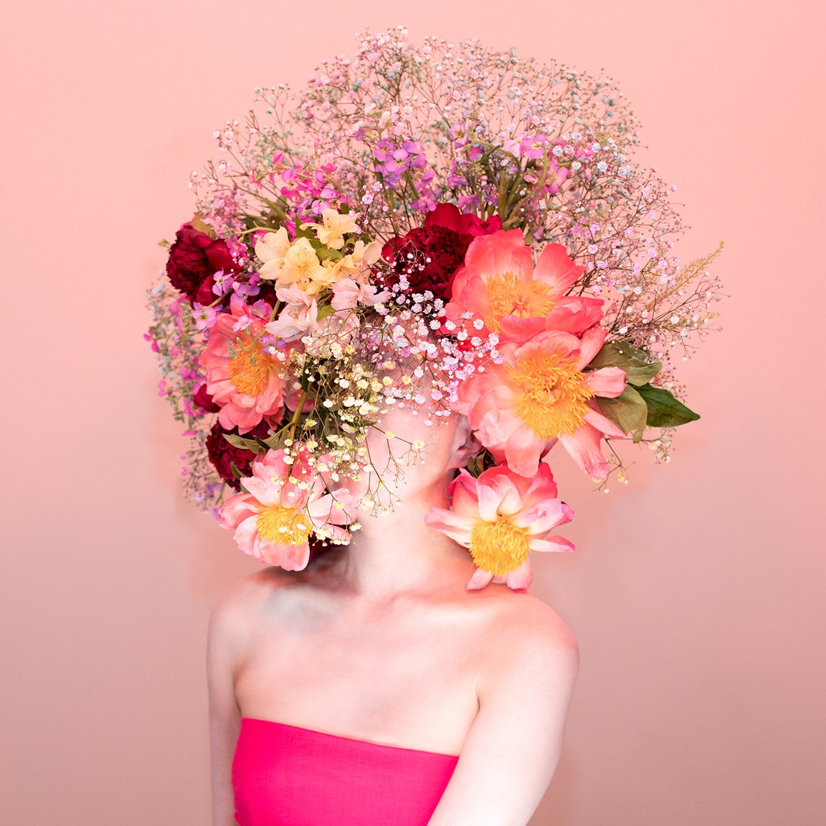 Surrealistic Portrait Photograph By Ziesook You, 20 X 20", Scent Of Broq-Pa 05242022, Original Artwork