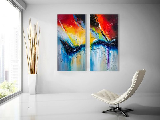 Fire and Ice (diptych)