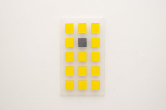 Geometrical Yellow - Grey