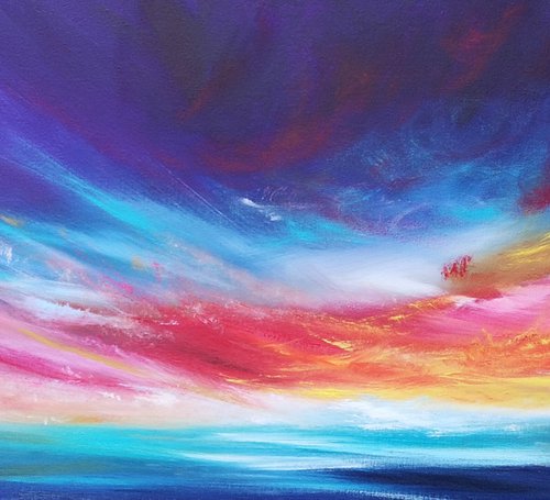 Power of Connection - seascape, emotional, panoramic by Mel Graham