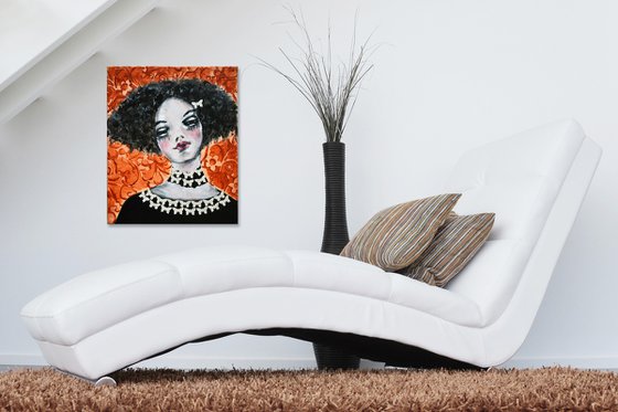 Madame Butterfly - Modern Abstract Portrait Gift Idea