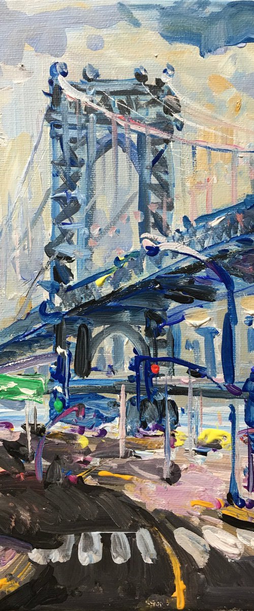Under Manhattan Bridge - Little Italy New York City by Altin Furxhi