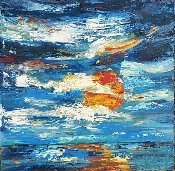 Sunrise Seas - A Semi Abstract study