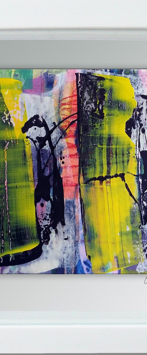 Vérité #9 -  Framed ready to hang original abstract by Carolynne Coulson