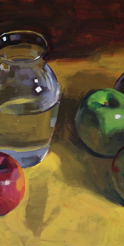 Still life with apples by Nikita Maksimchuk