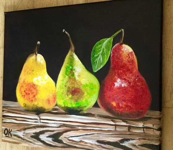 Pears. Still life .