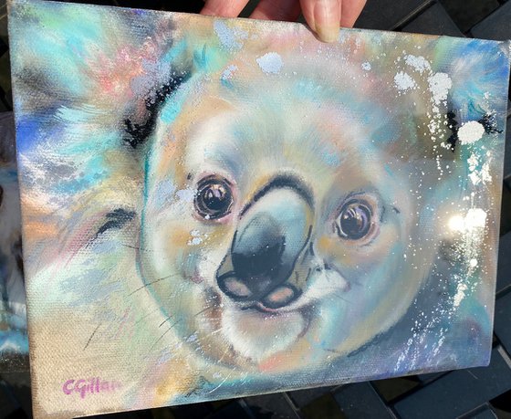 Koalas, Original Acrylic Painting