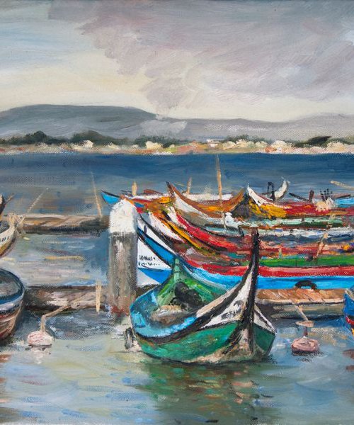 Portugal (Original Oil Painting) by Mayrig Simonjan