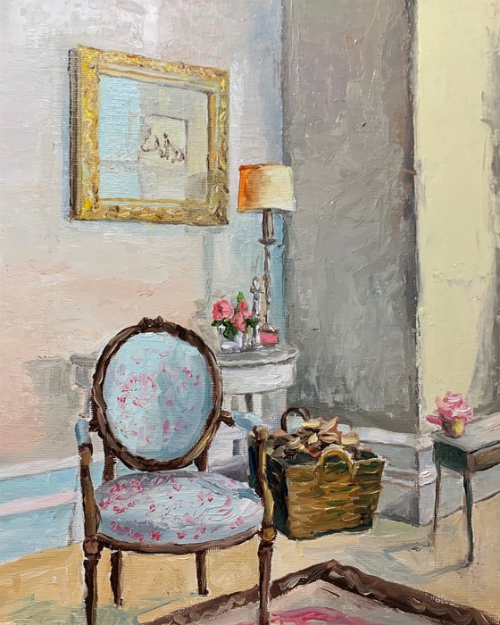 Room interior with a chair