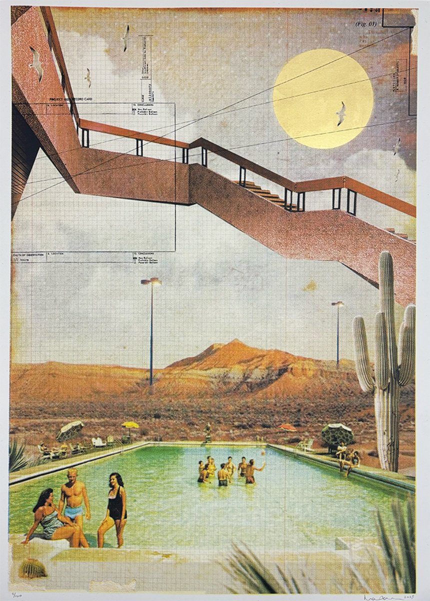 Photorealistic Portrait Screenprint By Maxine Gregson, 20 X 28", Underneath The Golden Sun, Original Artwork