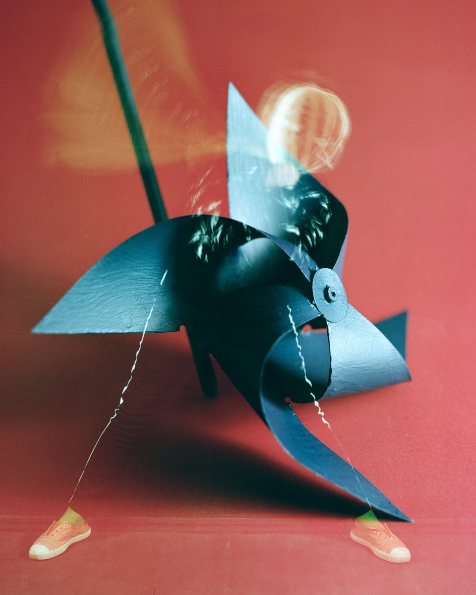 Surrealistic Portrait Photograph By Tania Serket, 16 X 20", Need Some Wind, Original Artwork